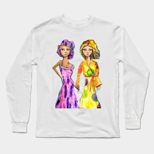 Lemon and Lavender Long Sleeve T-Shirt